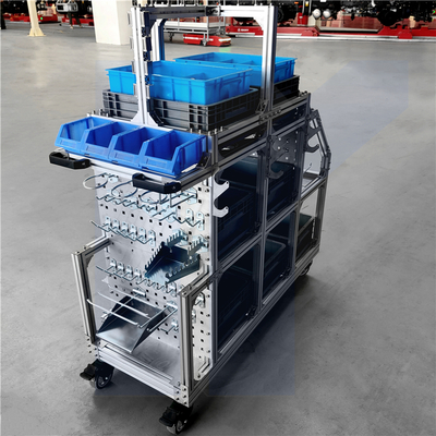 越海工業(yè)鋁型材物料車 高效車間轉運與倉儲運輸解決方案